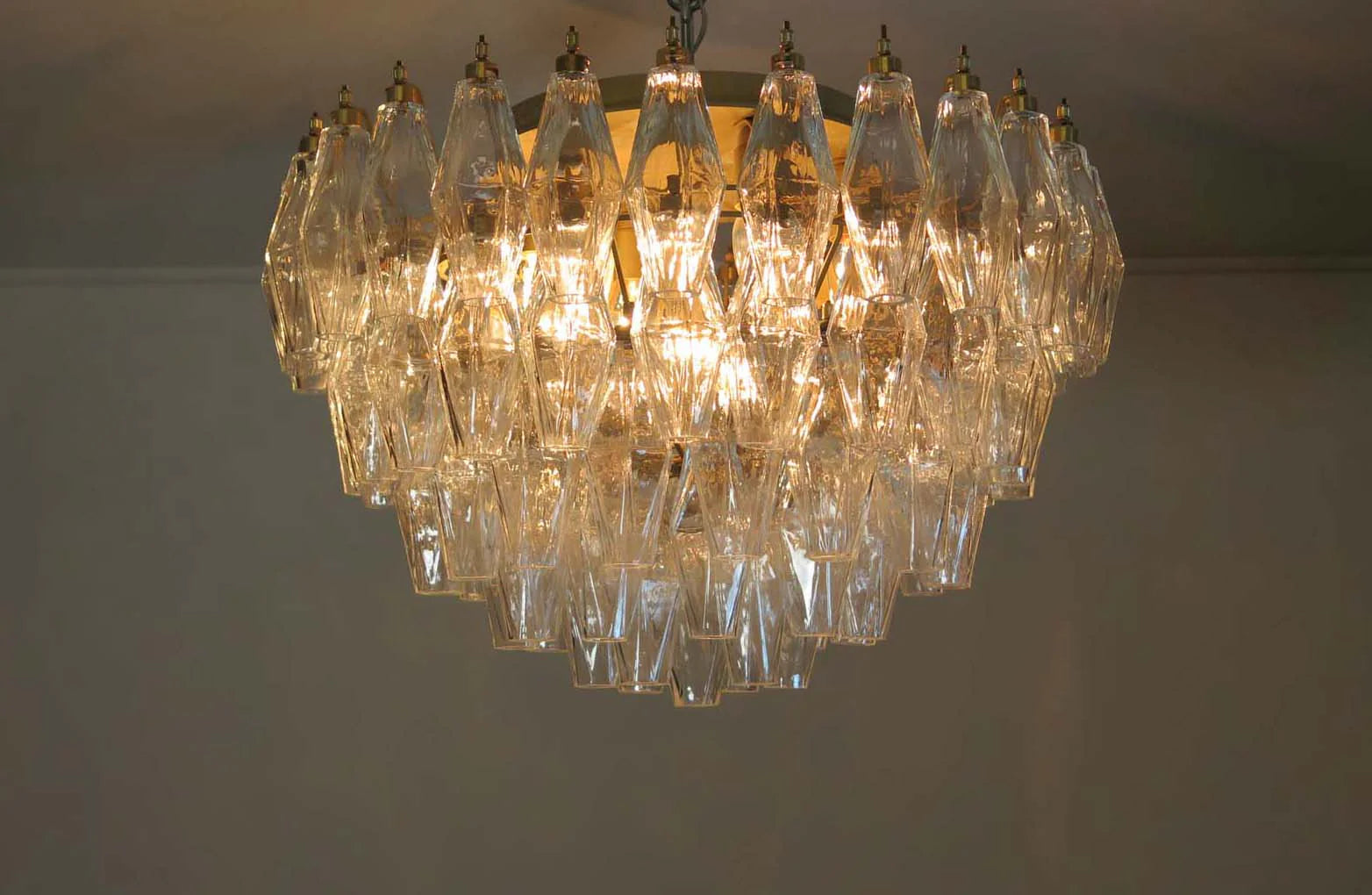 Murano Poliedri Chandelier - 84 Glass