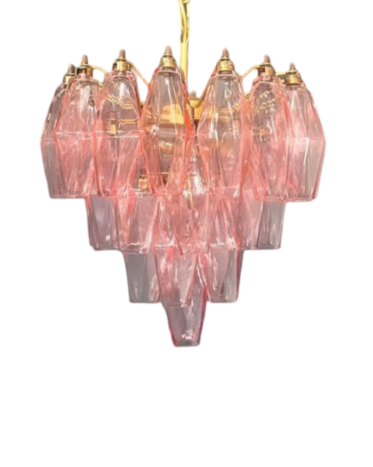 Murano Poliedri Lysekrone 32 glass