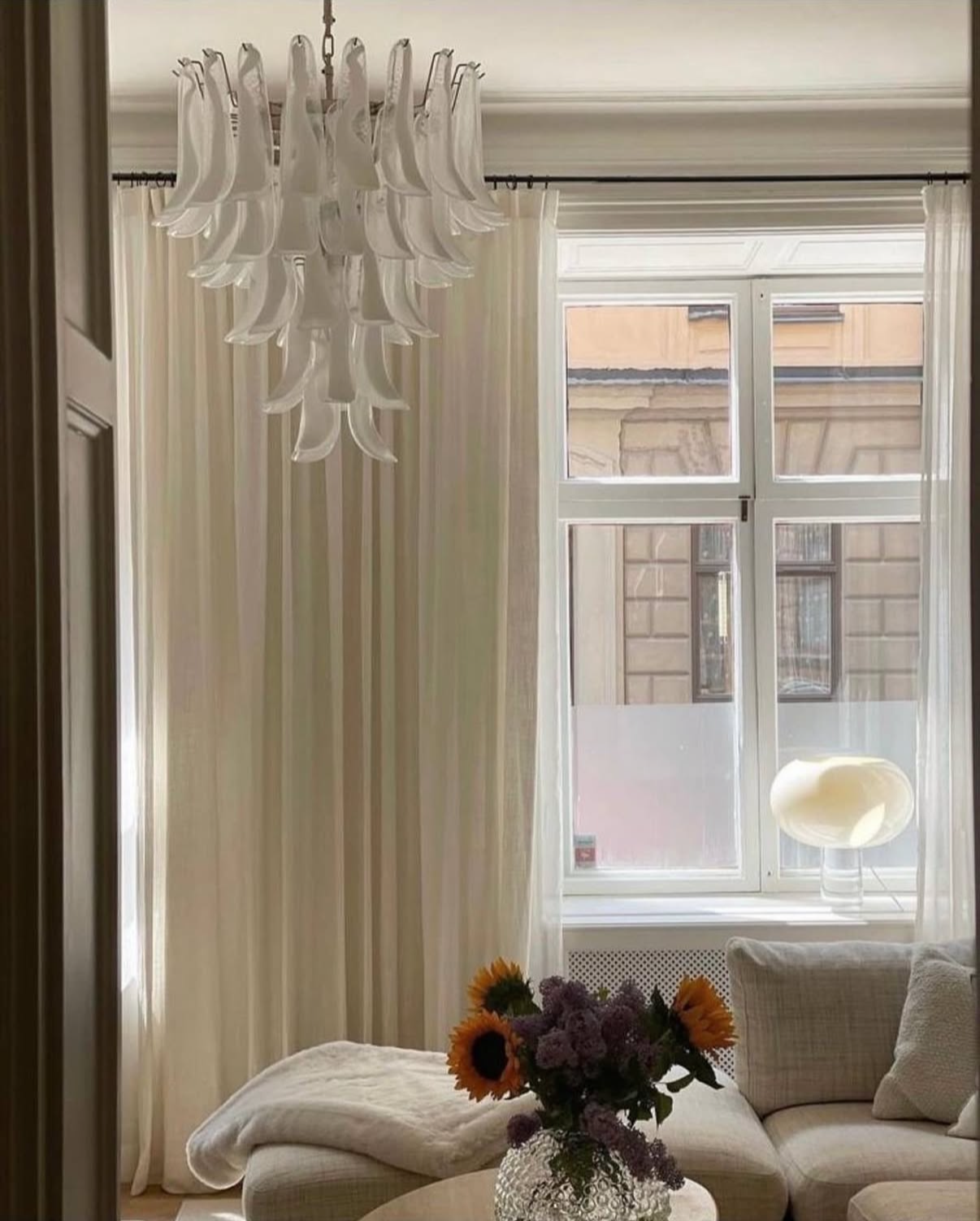 Murano Chandelier Mazzega 52 Glass