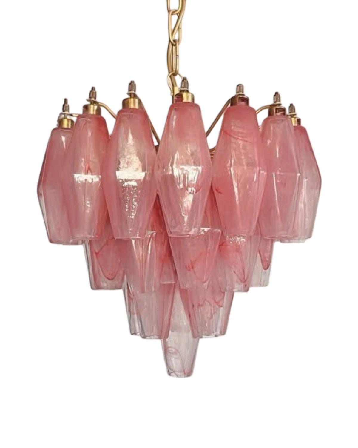 Murano Poliedri Lysekrone 32 glass