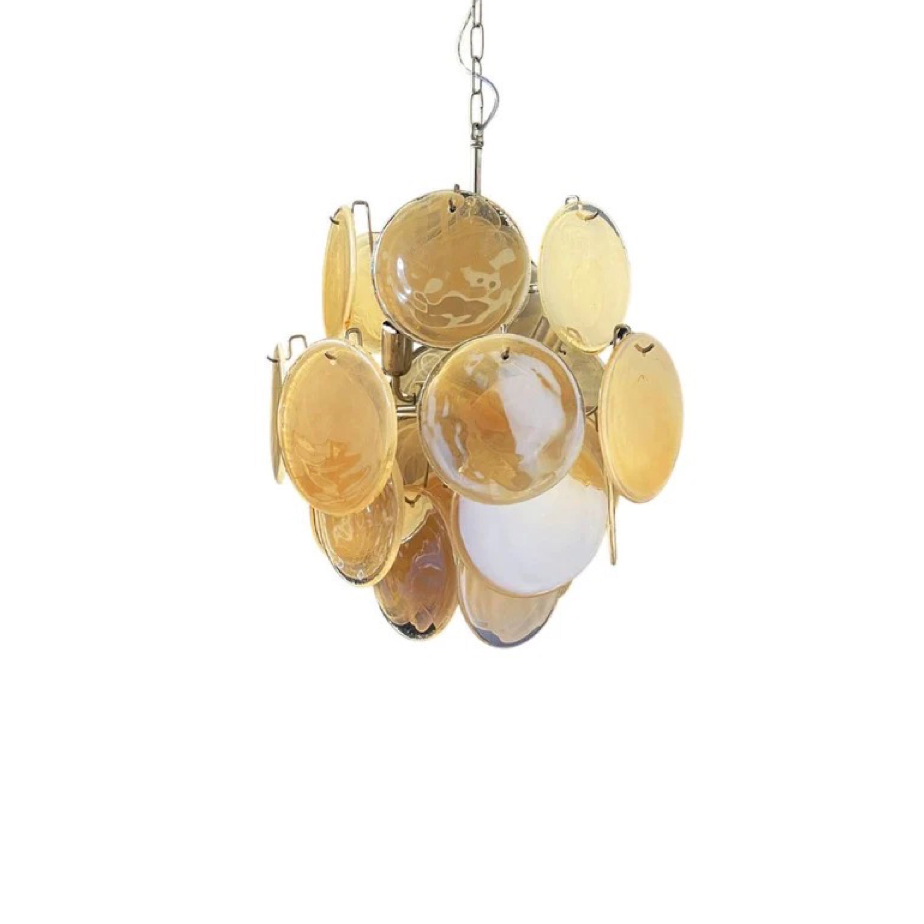 Murano Lysekrone Diskglass 24 Murano Studio