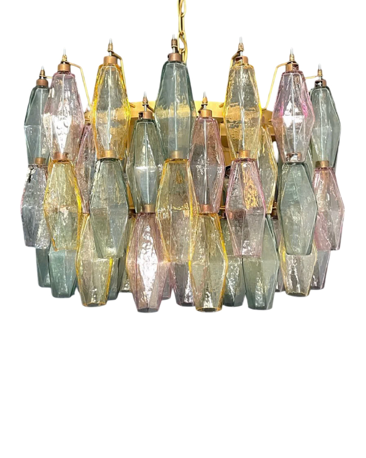 Murano Poliedri Lysekrone 107 glass