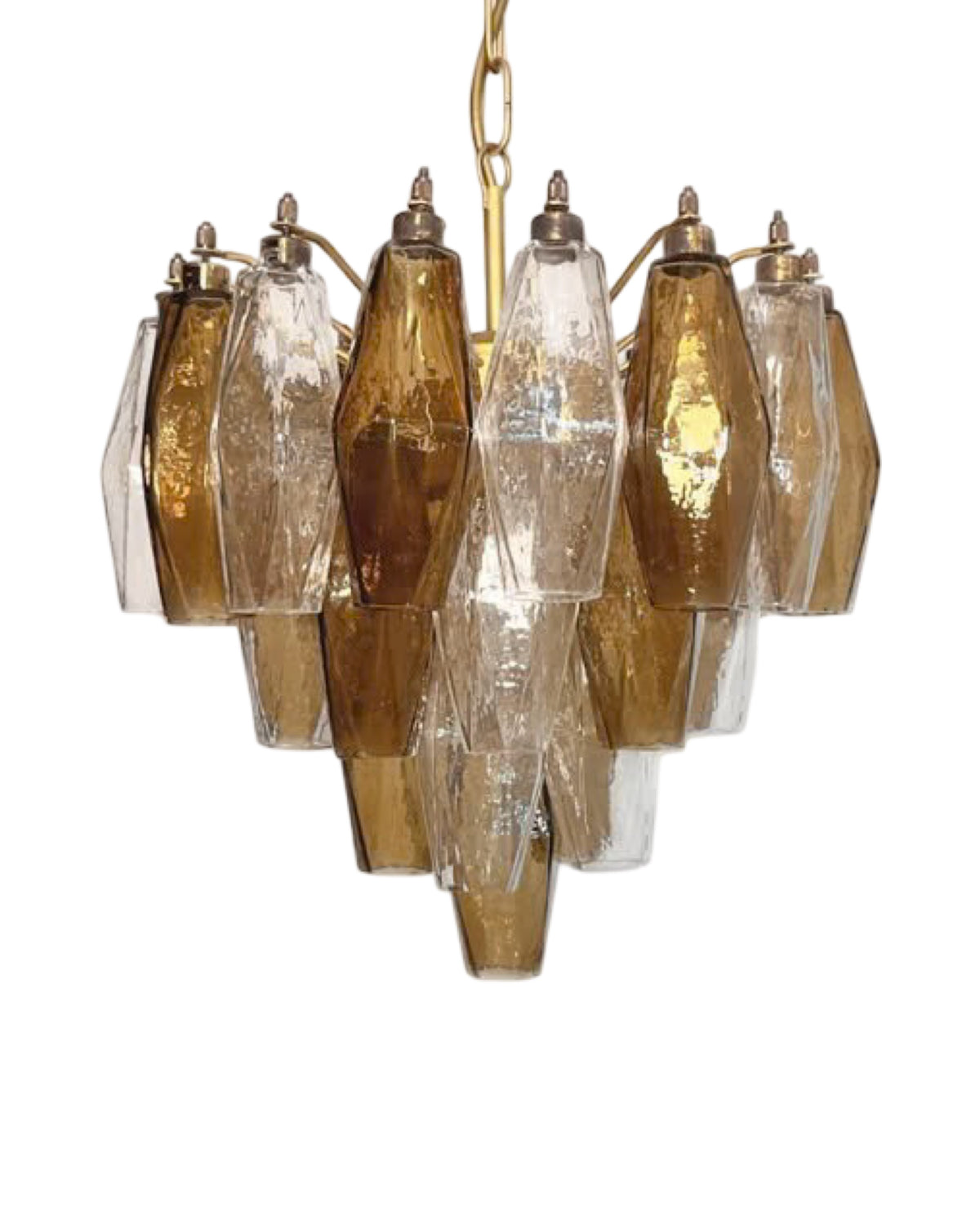 Murano Poliedri Lysekrone 32 glass