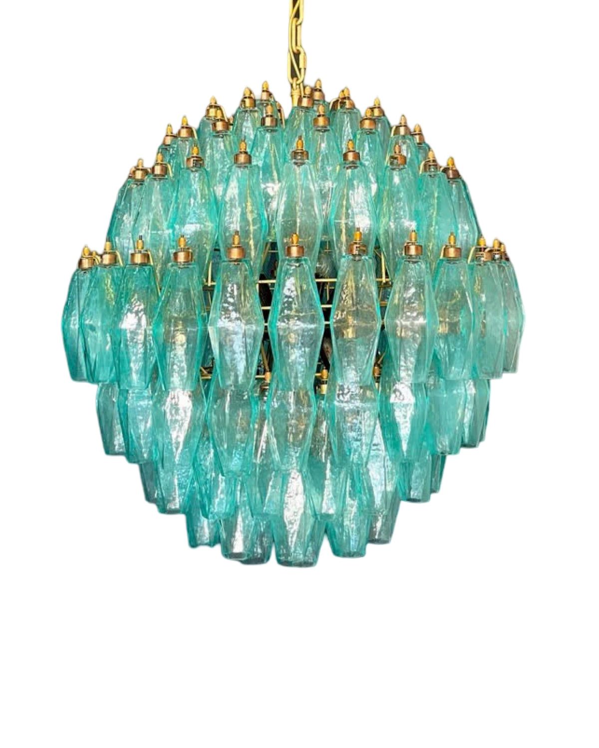 Murano Poliedri Lysekrone 140 glass