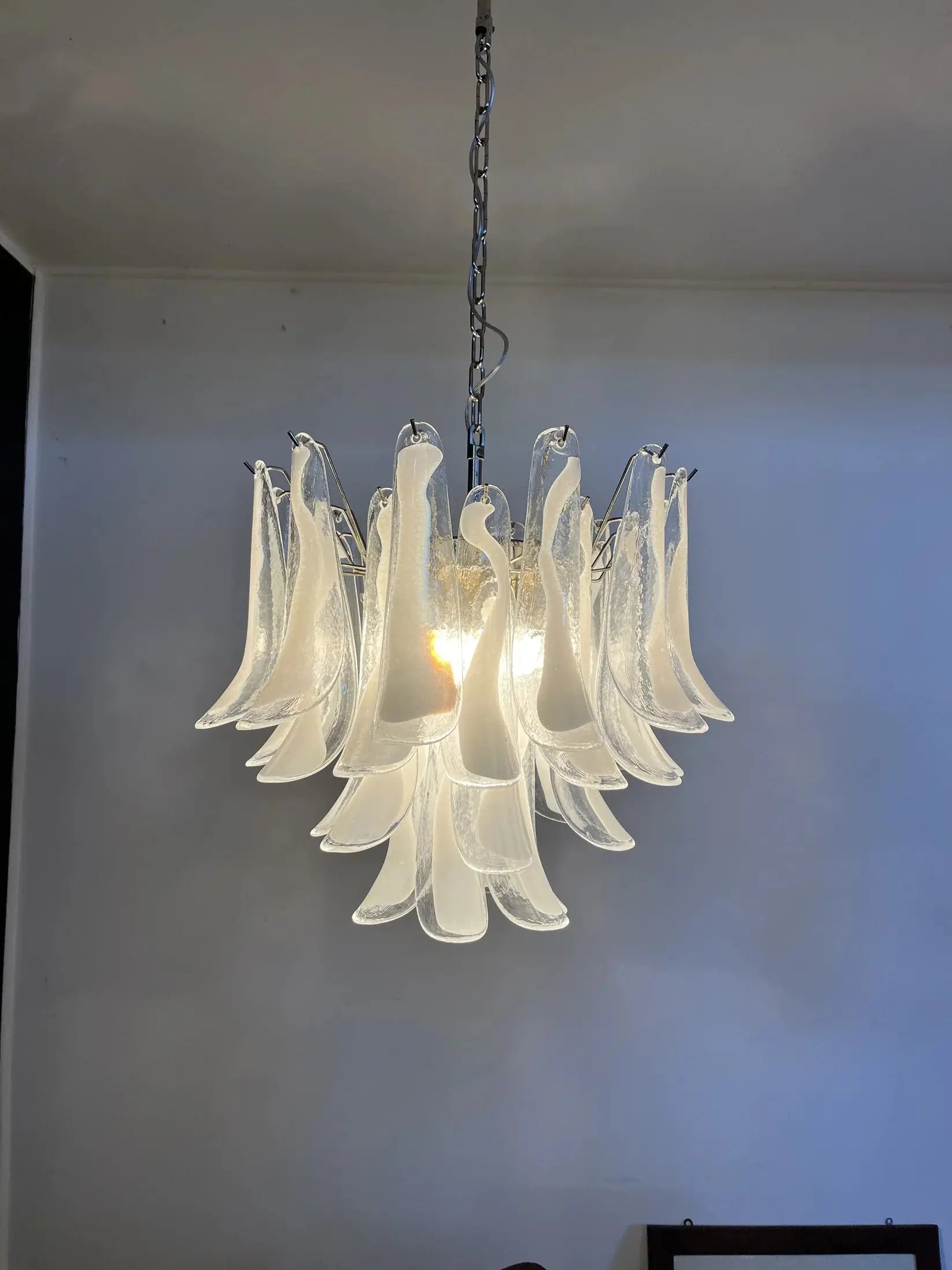 Murano Lysekrone Mazzega 36 glass Murano Studio