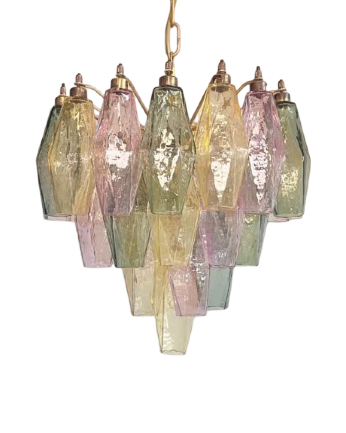 Murano Poliedri Lysekrone 32 glass