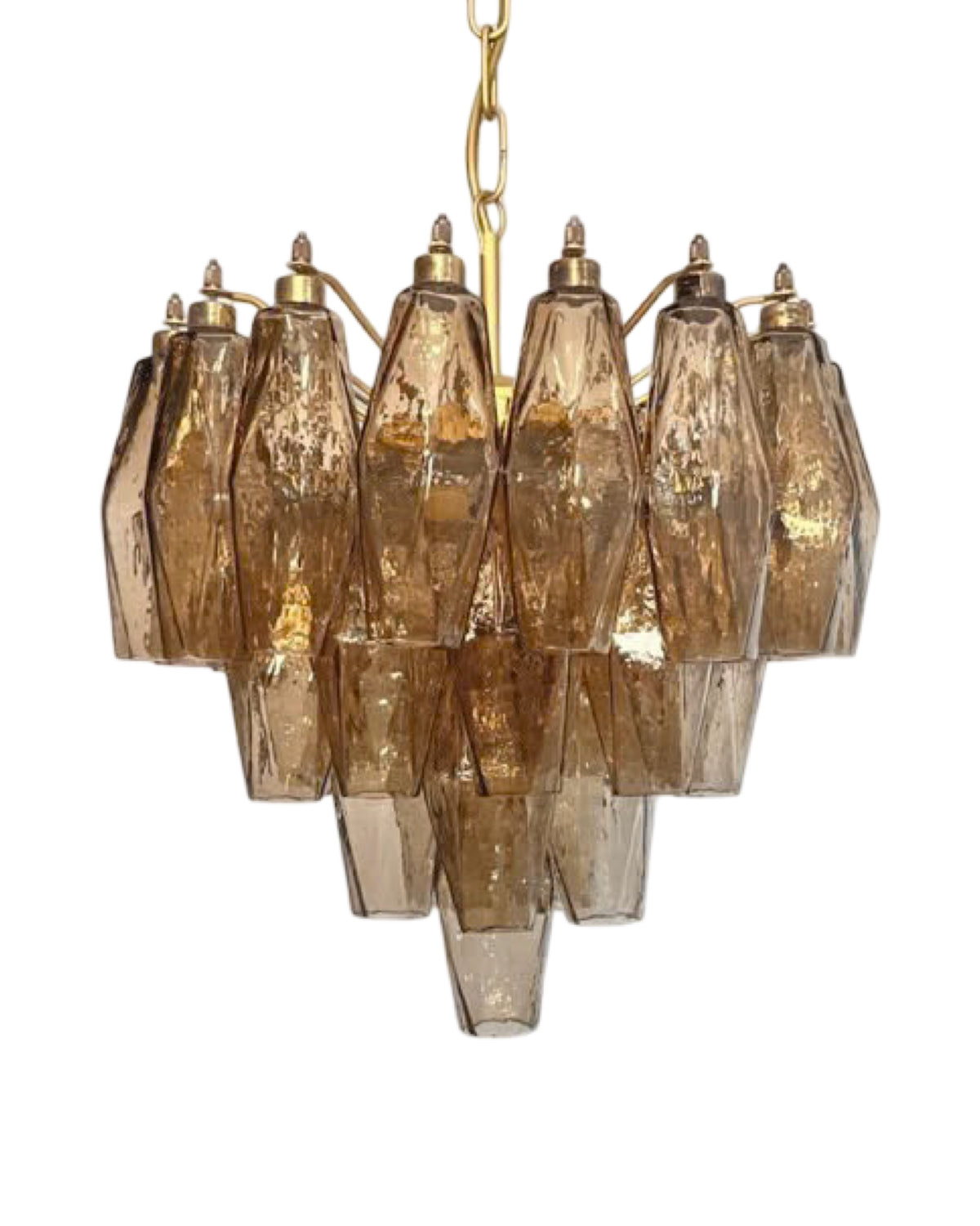 Murano Poliedri Lysekrone 32 glass