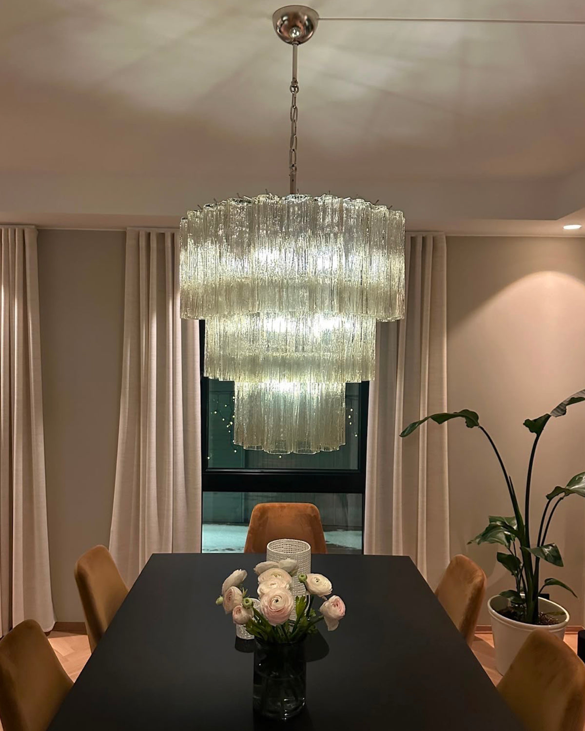 Murano Chandelier 52 Glass Tubes