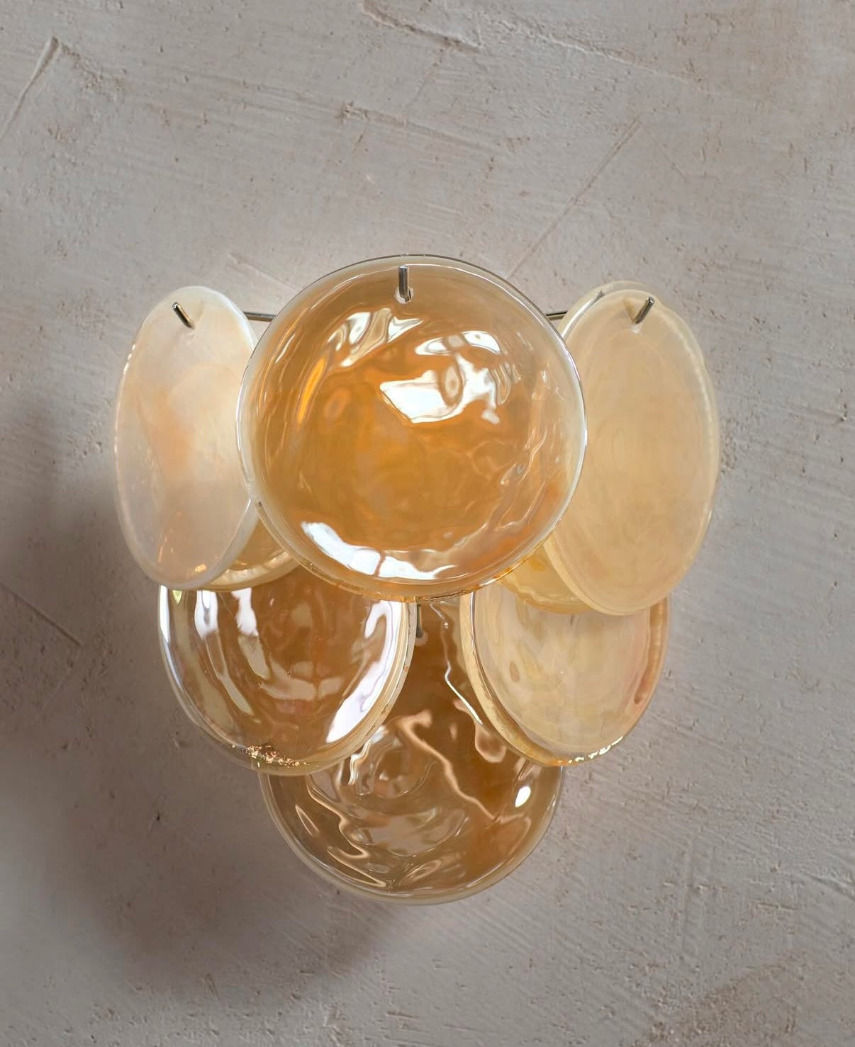 Murano vegglampe Disk 6 glass (2 stk) Murano Studio