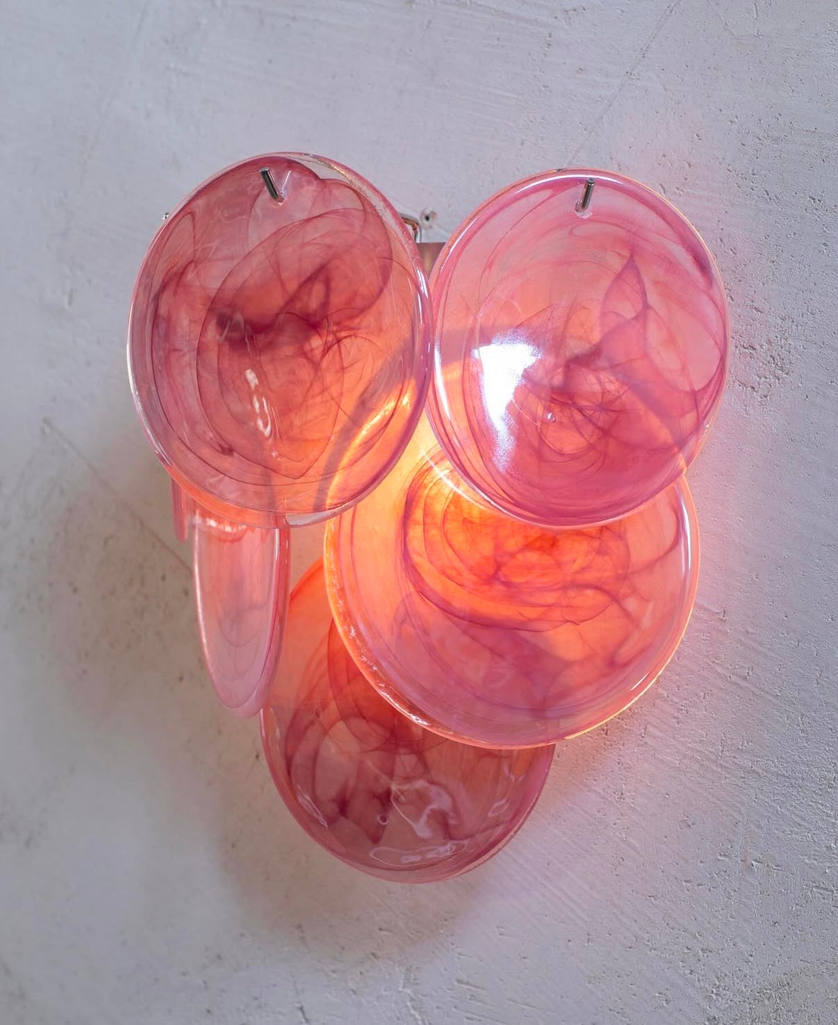 Murano vegglampe Disk 6 glass (2 stk) Murano Studio
