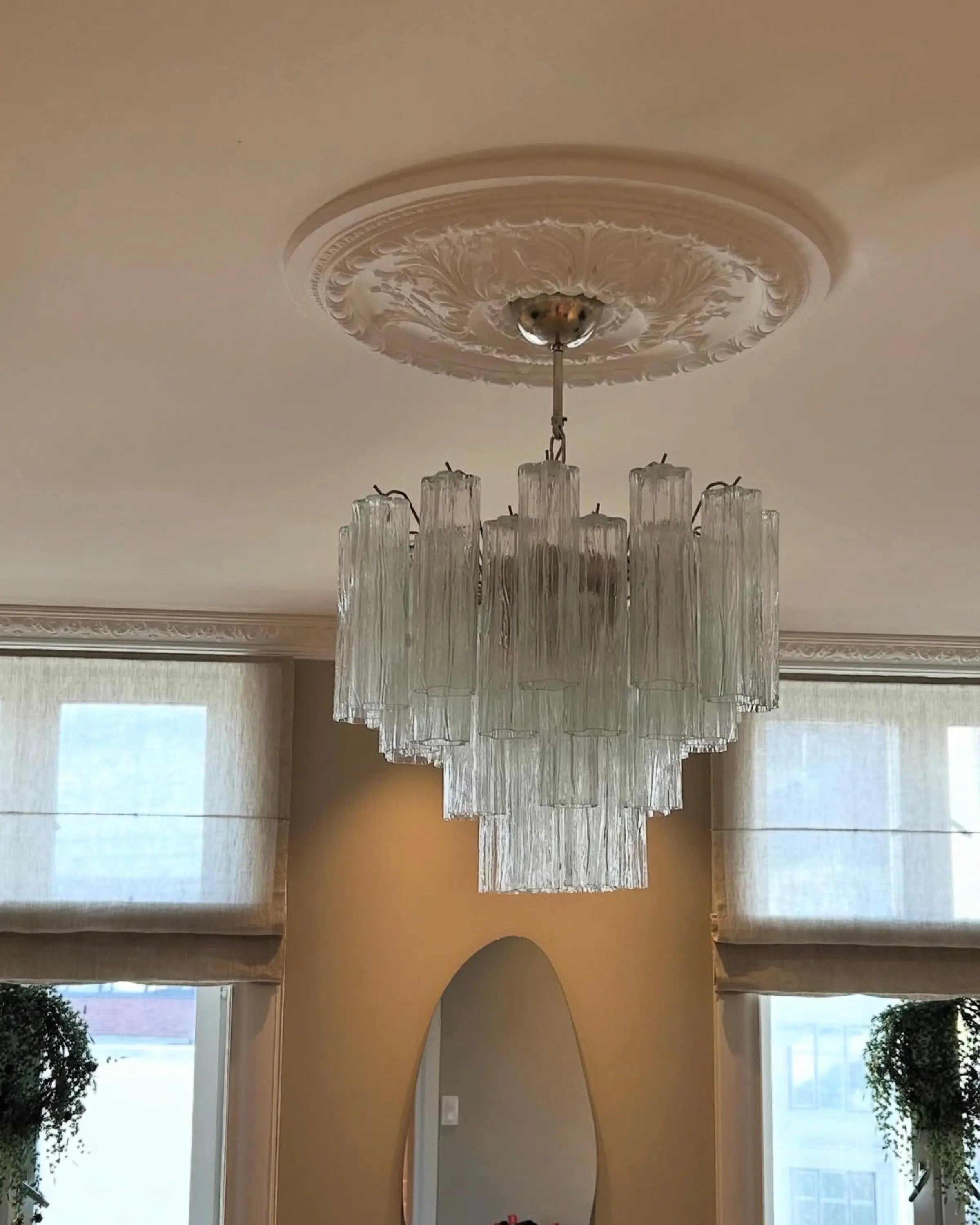 Murano Chandelier 36 Glass Tubes – Hand-blown Italian Design